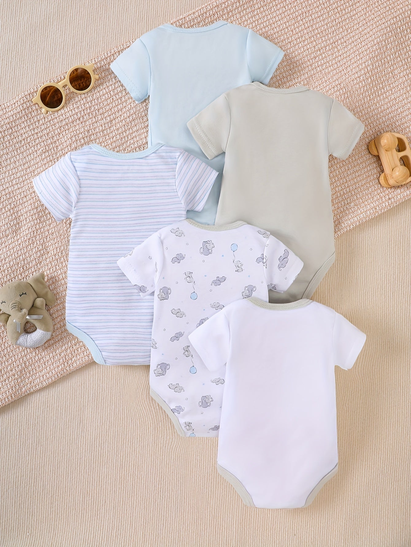 Kit Body Bebê – 5 Peças Confortáveis e Estilosas para o Dia a Dia