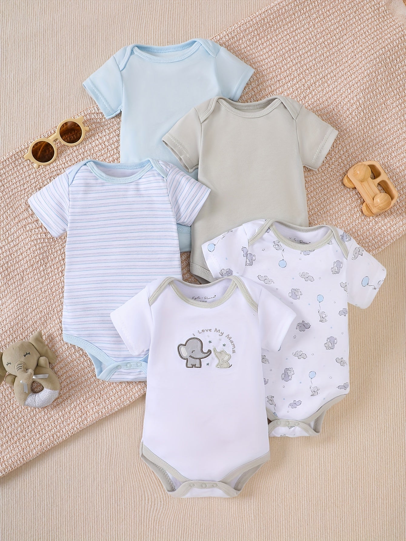 Kit Body Bebê – 5 Peças Confortáveis e Estilosas para o Dia a Dia