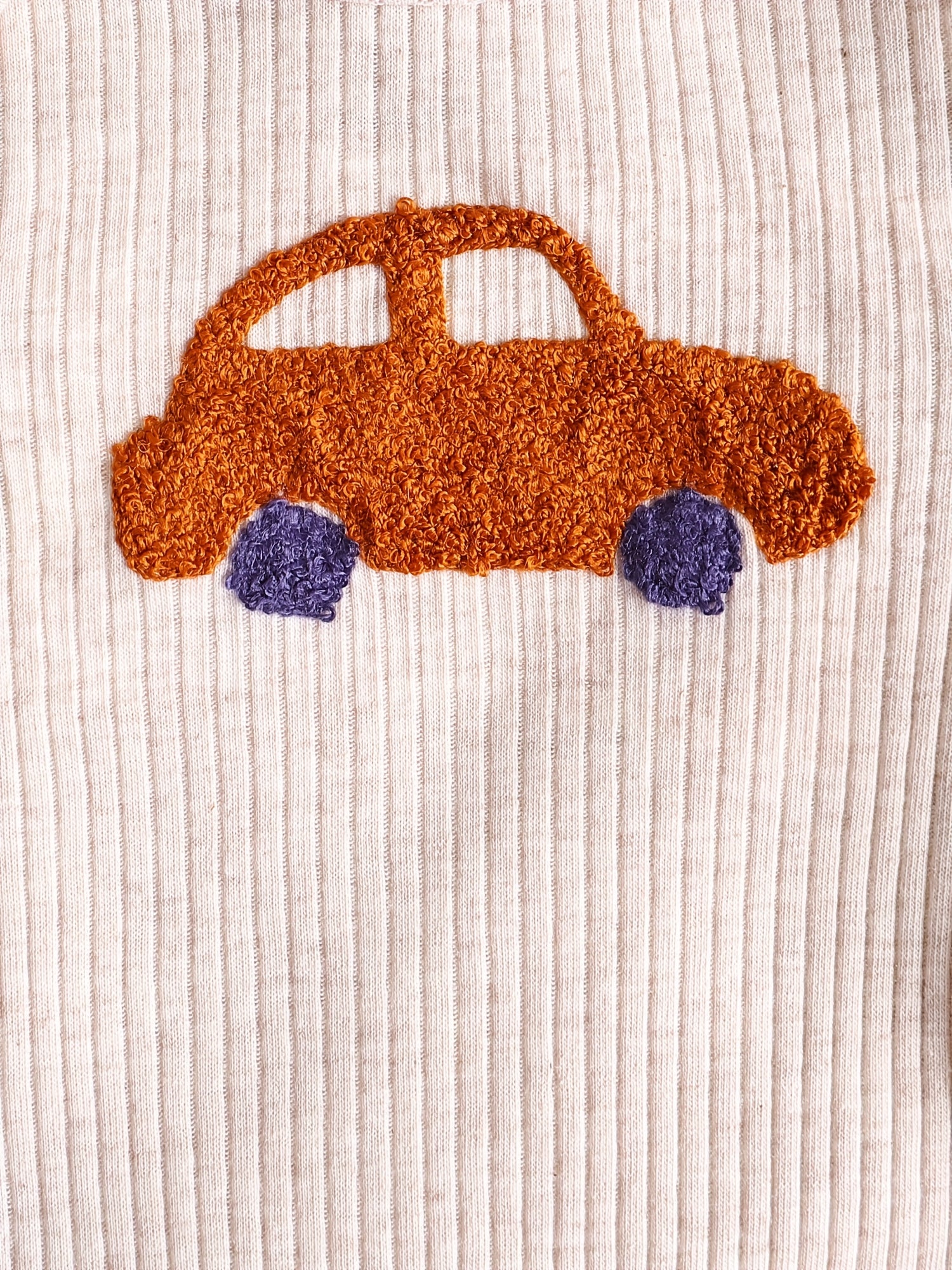 Kit Body Bebê – 5 Peças de Manga Longa com Estampa de Carrinhos