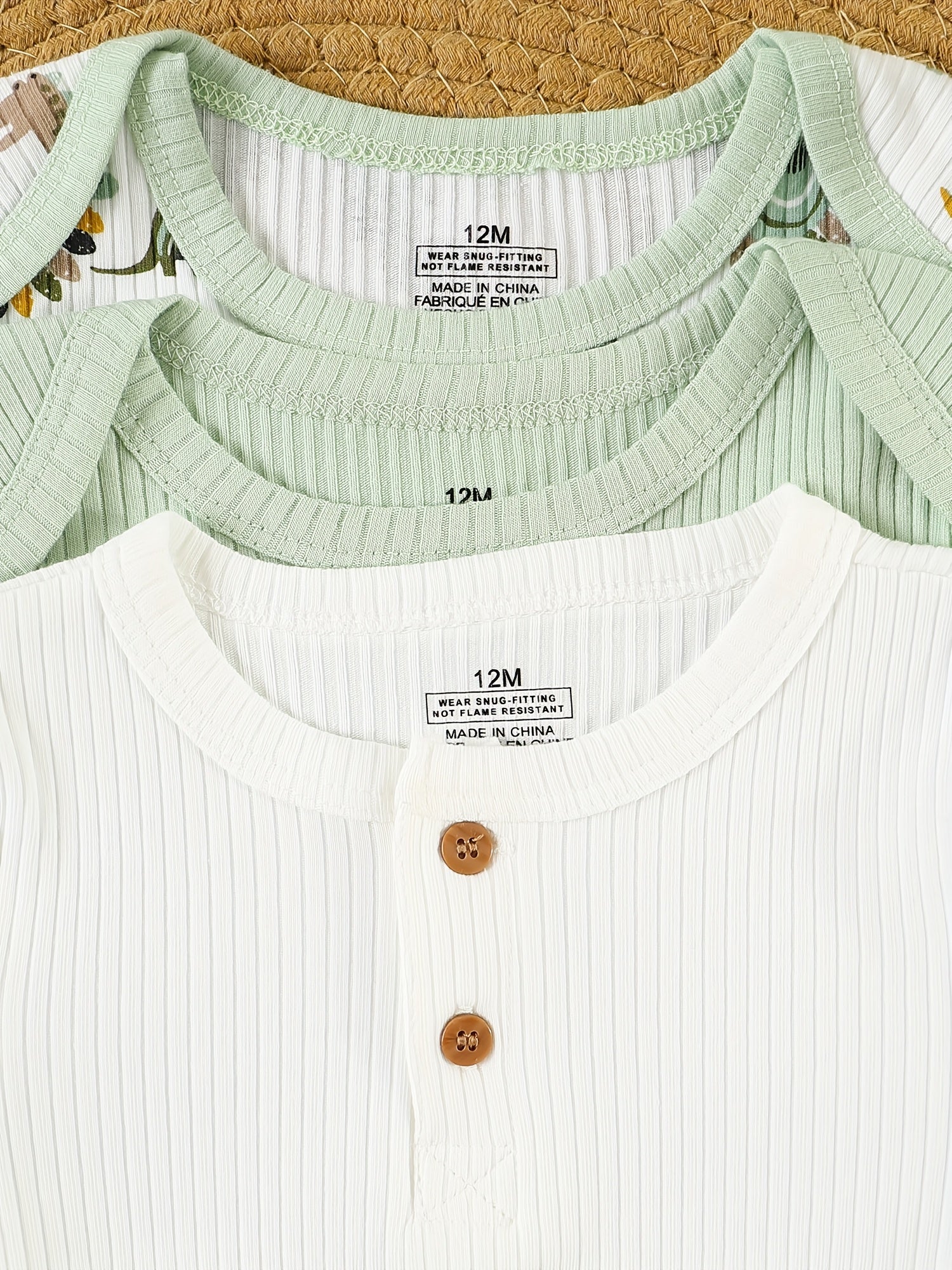 Kit Body Bebê Dino-Mite – 3 Peças com Estampa de Dinossauro