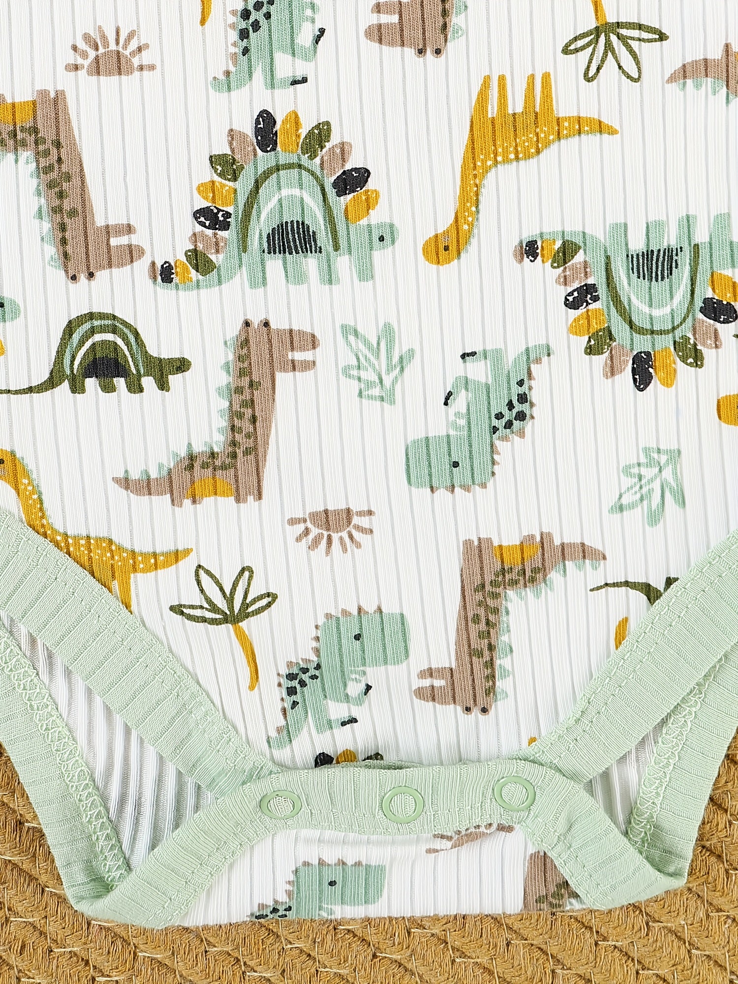 Kit Body Bebê Dino-Mite – 3 Peças com Estampa de Dinossauro