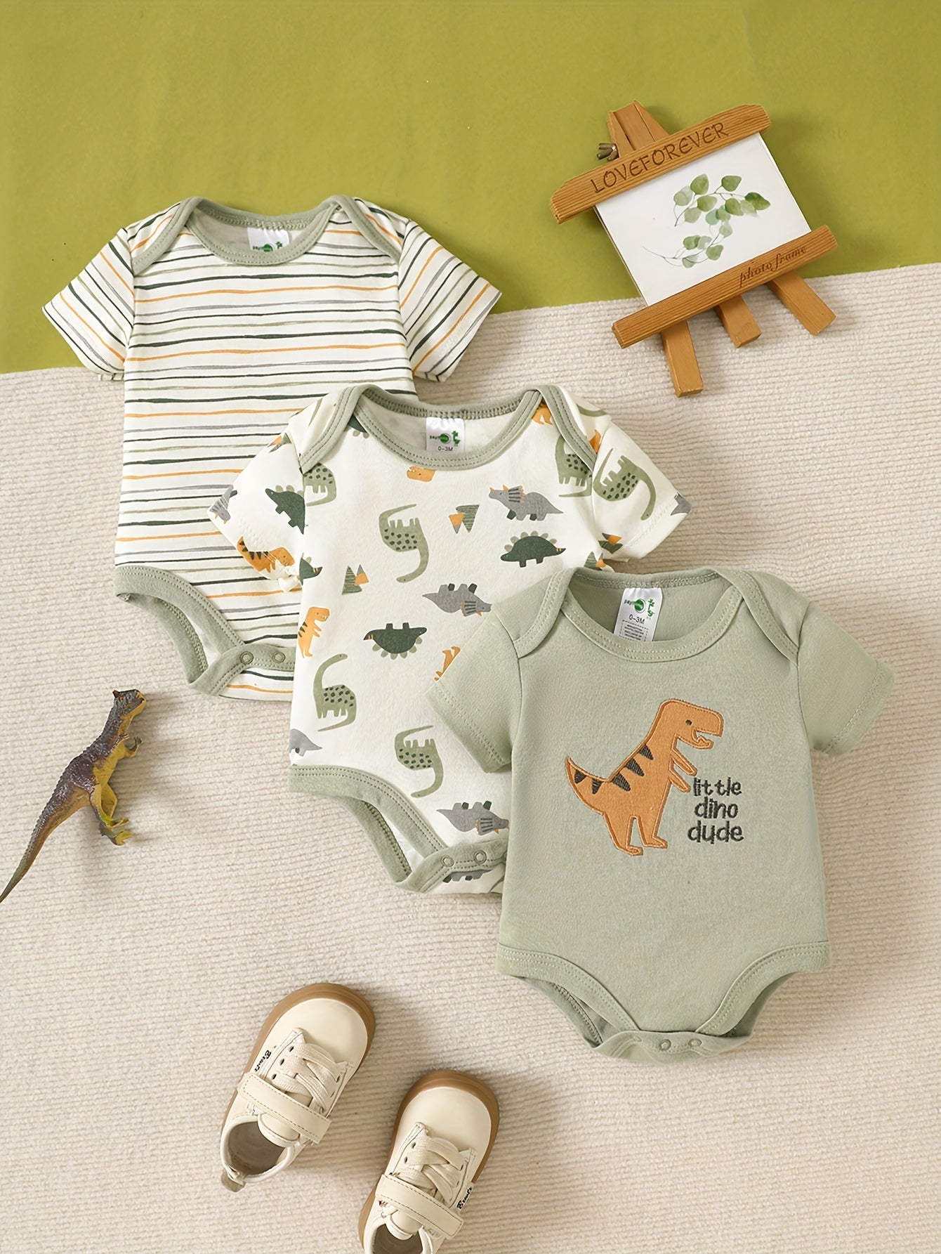 Kit Body Bebê Cozy Comfort – 3 Peças com Estampas de Animais
