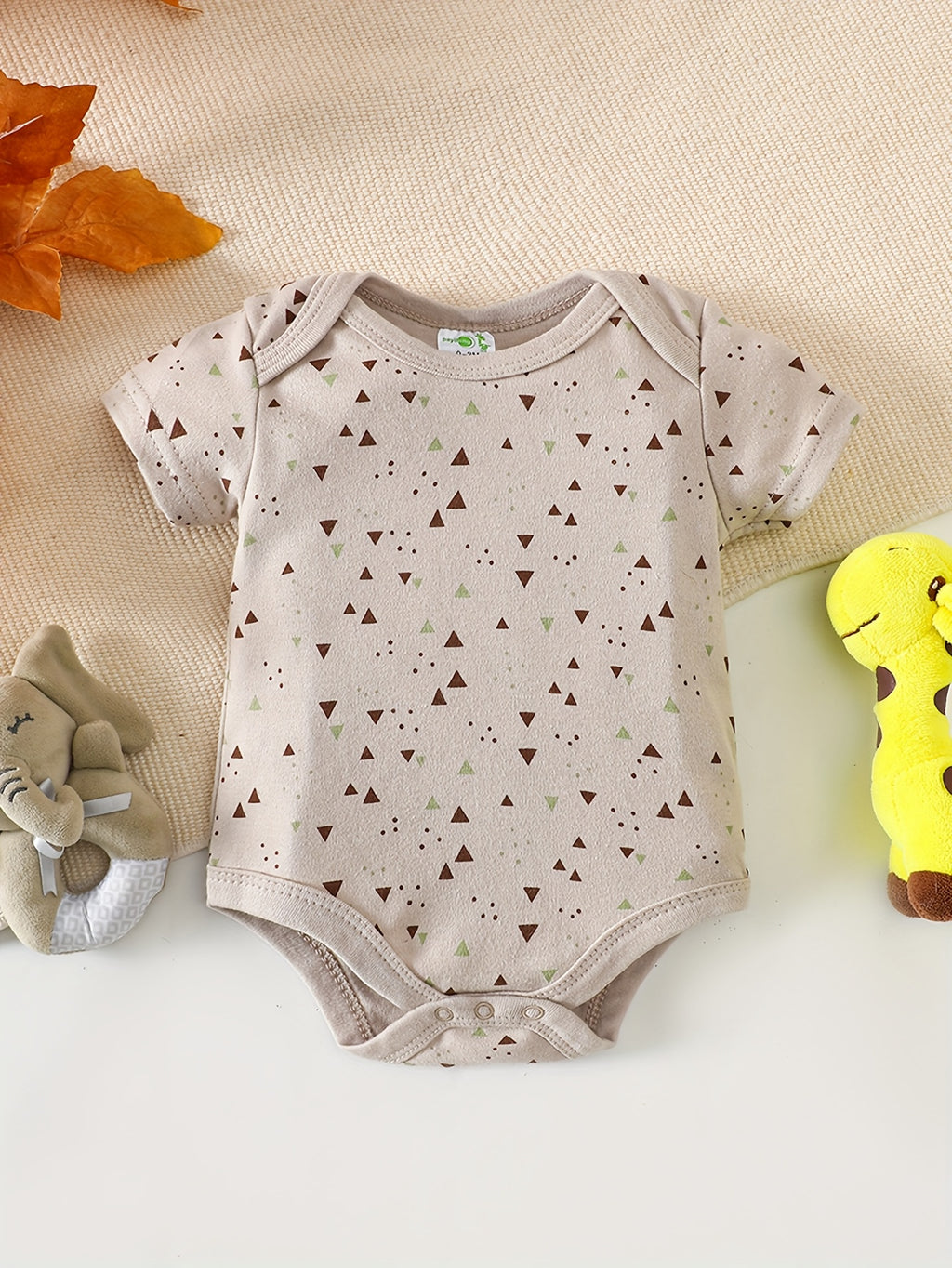 Kit Body Bebê – 5 Peças em Tecido Macio com Estampas de Animais