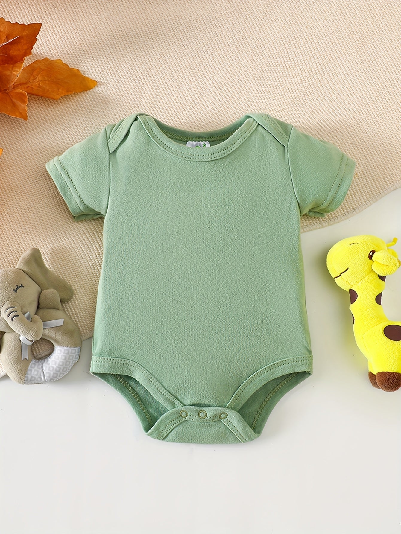 Kit Body Bebê – 5 Peças em Tecido Macio com Estampas de Animais