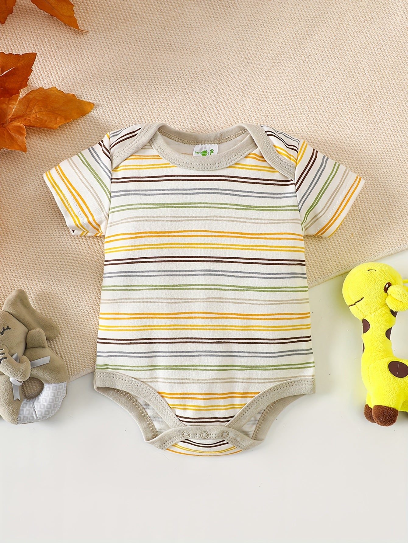 Kit Body Bebê – 5 Peças em Tecido Macio com Estampas de Animais