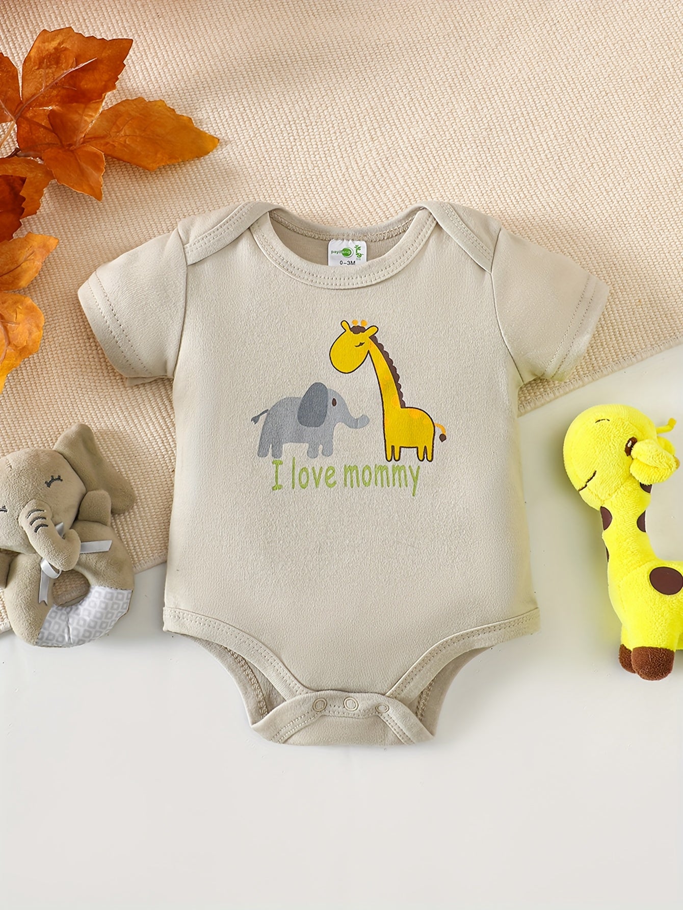 Kit Body Bebê – 5 Peças em Tecido Macio com Estampas de Animais