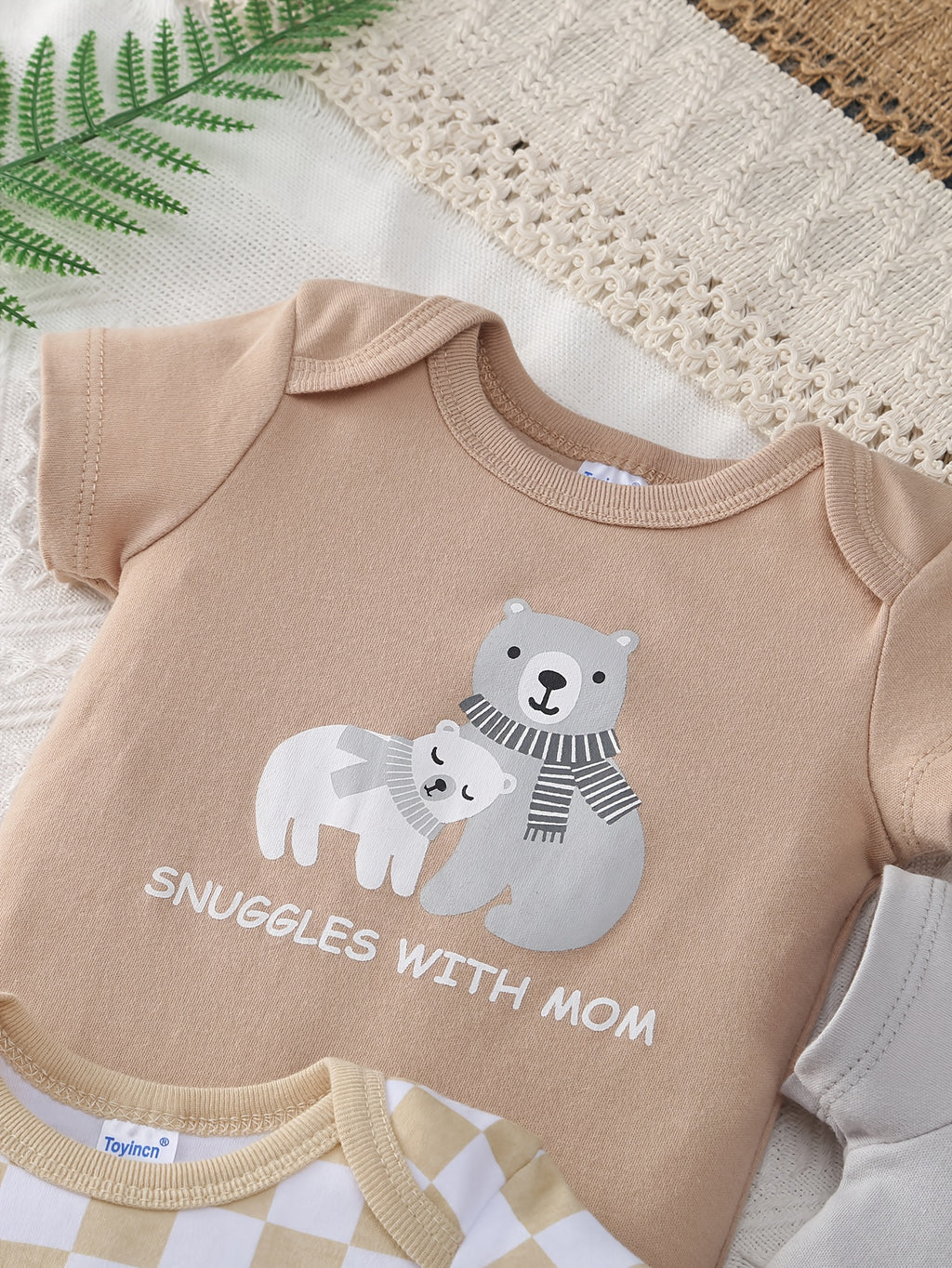 Kit Body Bebê – 5 Peças em Algodão Macio com Estampas Adoráveis