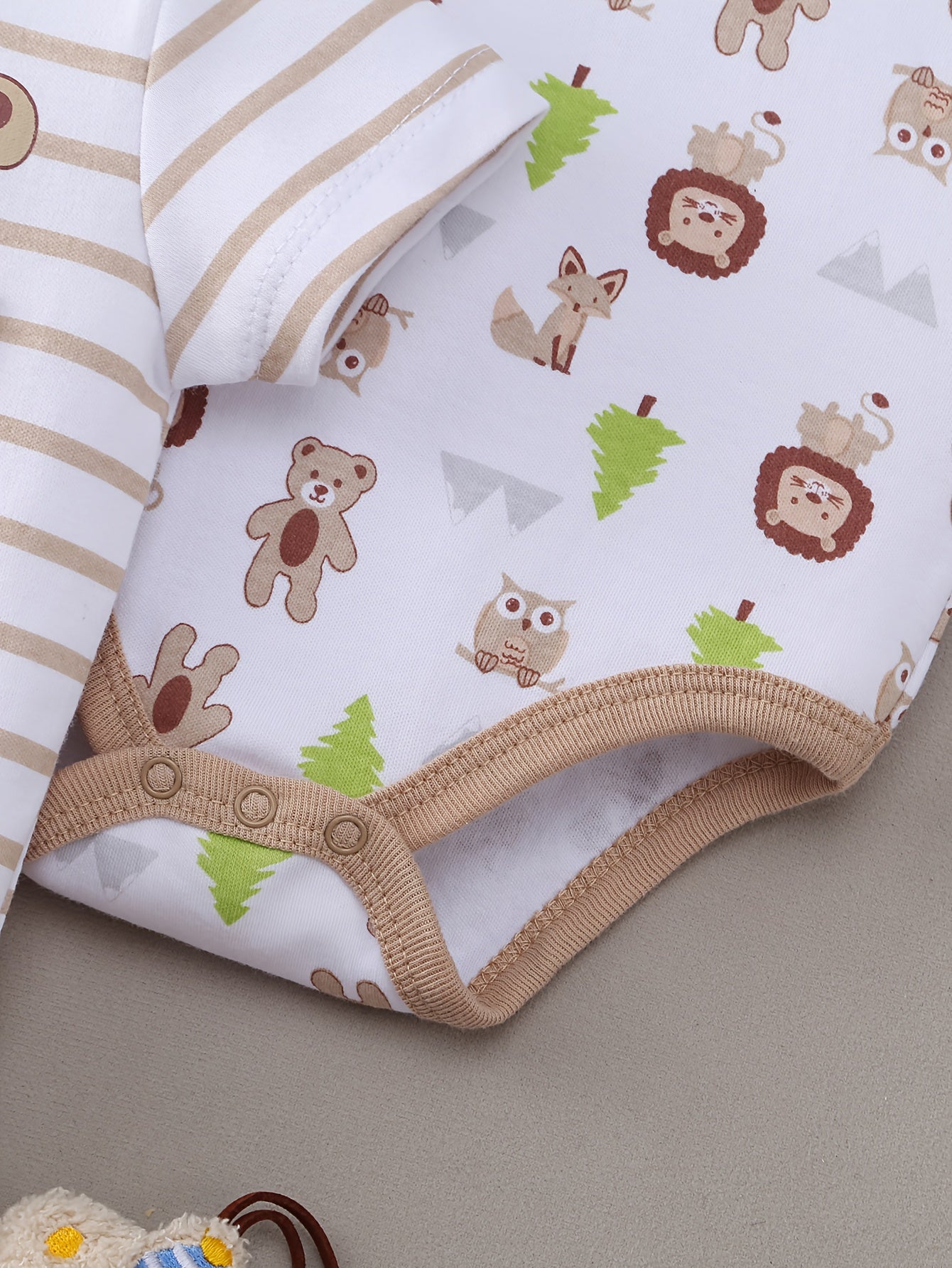 Kit Body Bebê – 5 Peças em Algodão Macio com Estampas Adoráveis