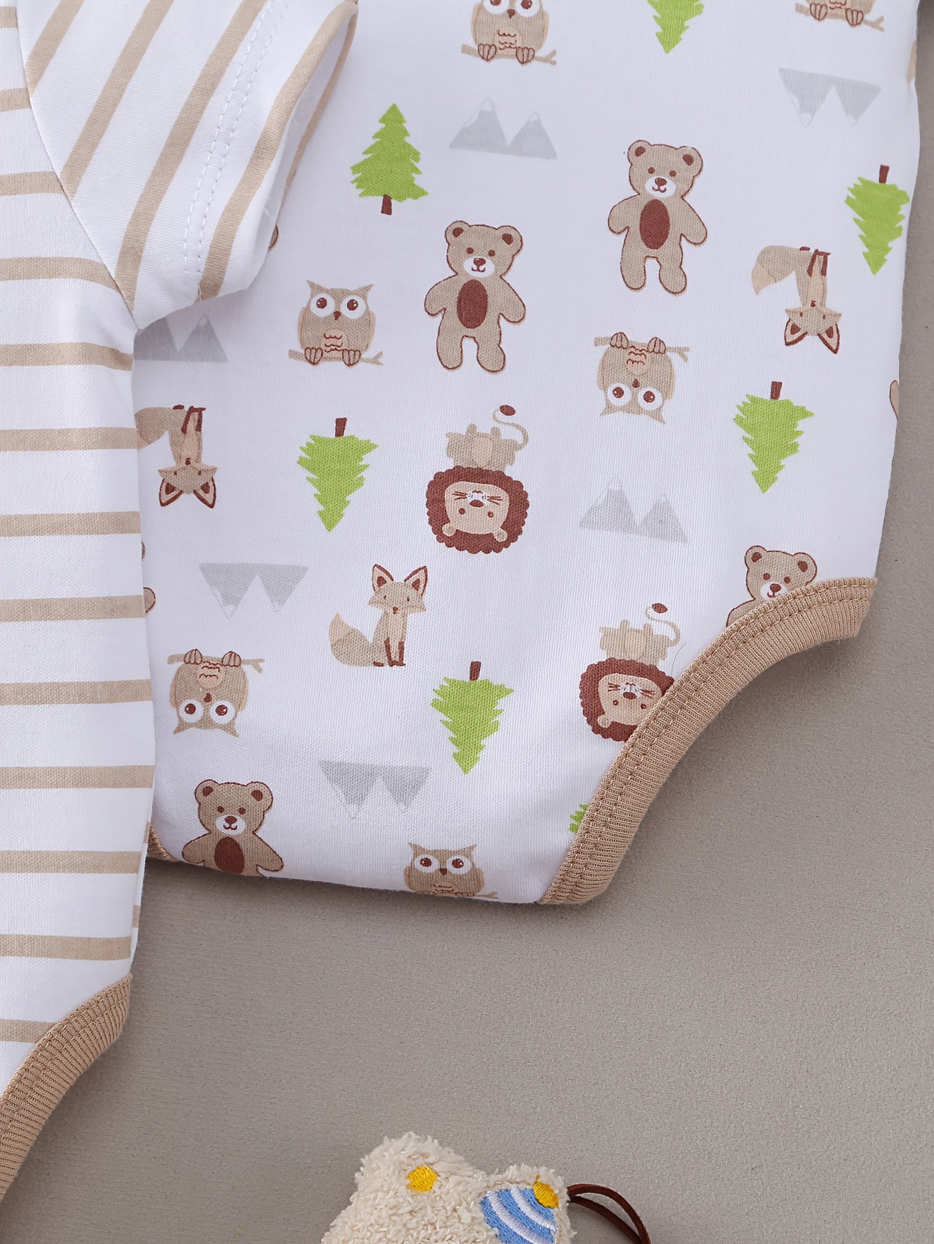 Kit Body Bebê – 5 Peças em Algodão Macio com Estampas Adoráveis