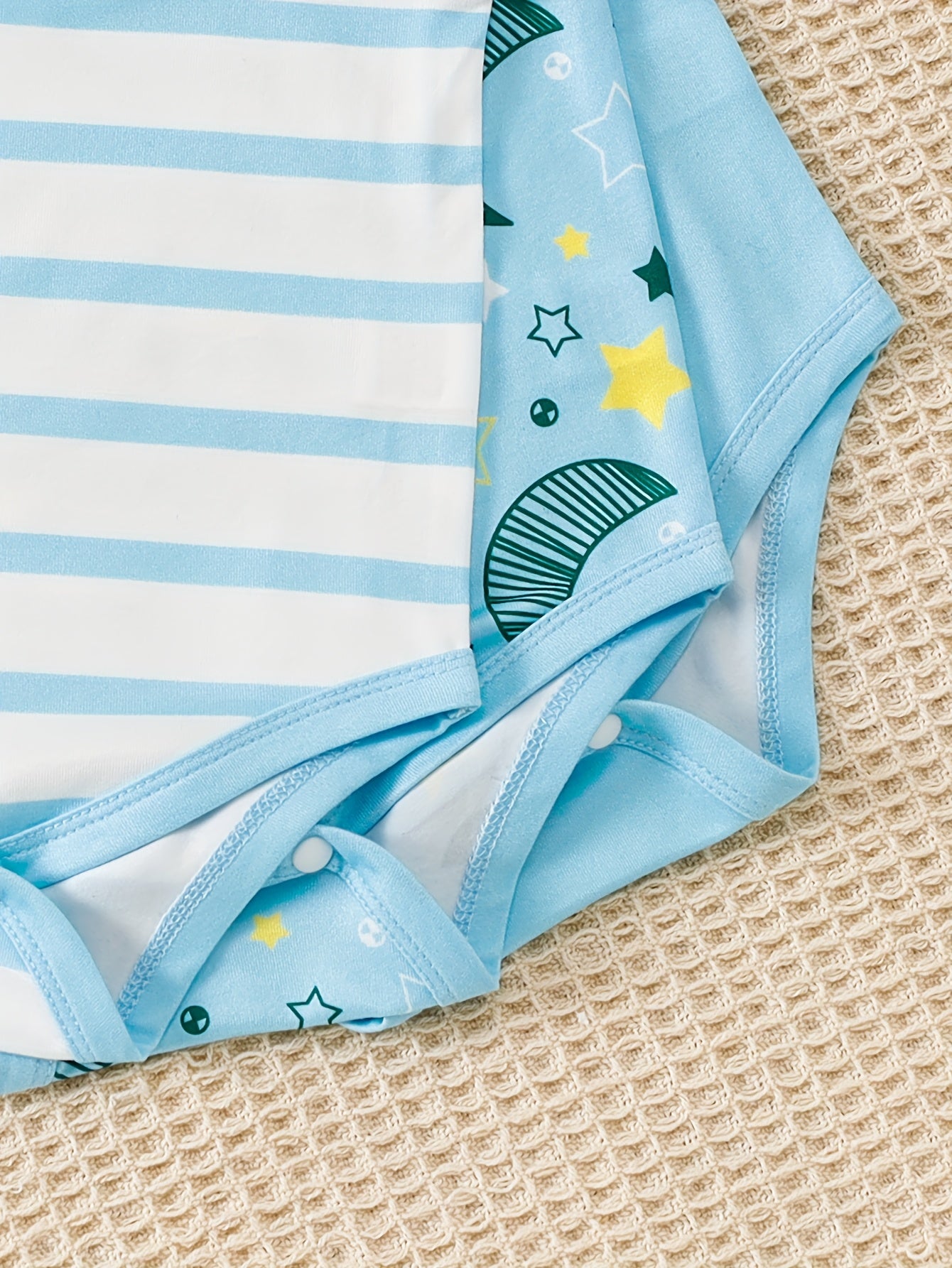 Conjunto Bebê Starry Skies – Kit 3 Peças de Verão com Estampa de Estrelas