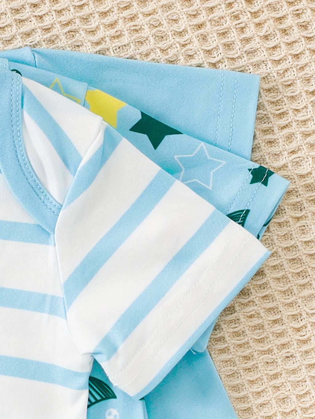 Conjunto Bebê Starry Skies – Kit 3 Peças de Verão com Estampa de Estrelas