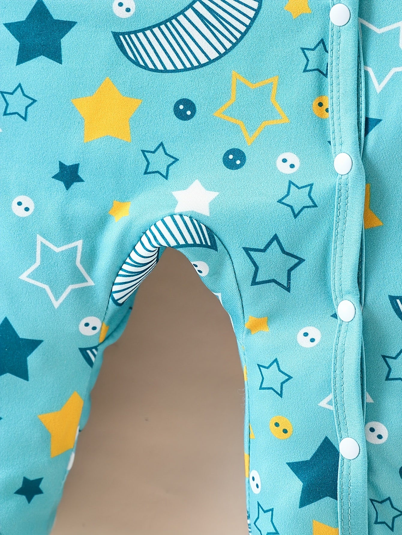 Conjunto Bebê Celestial Dino – Kit 6 Peças com Estampa de Estrelas e Dinossauros