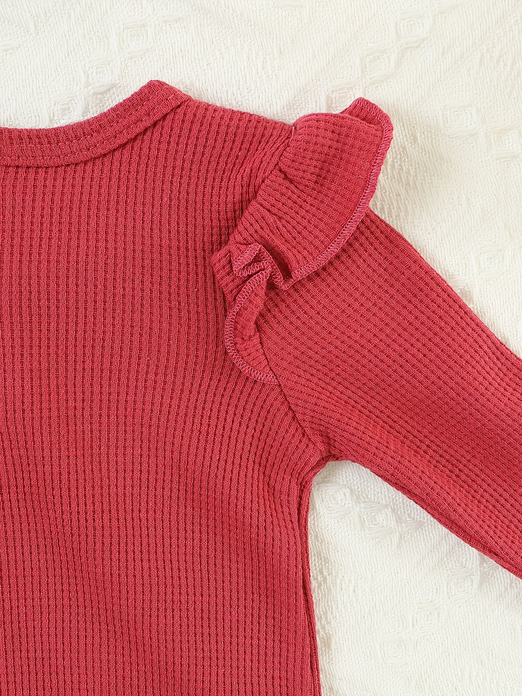 Conjunto Bebê Cozy – Kit 3 Peças com Body Tricotado e Detalhes em Renda