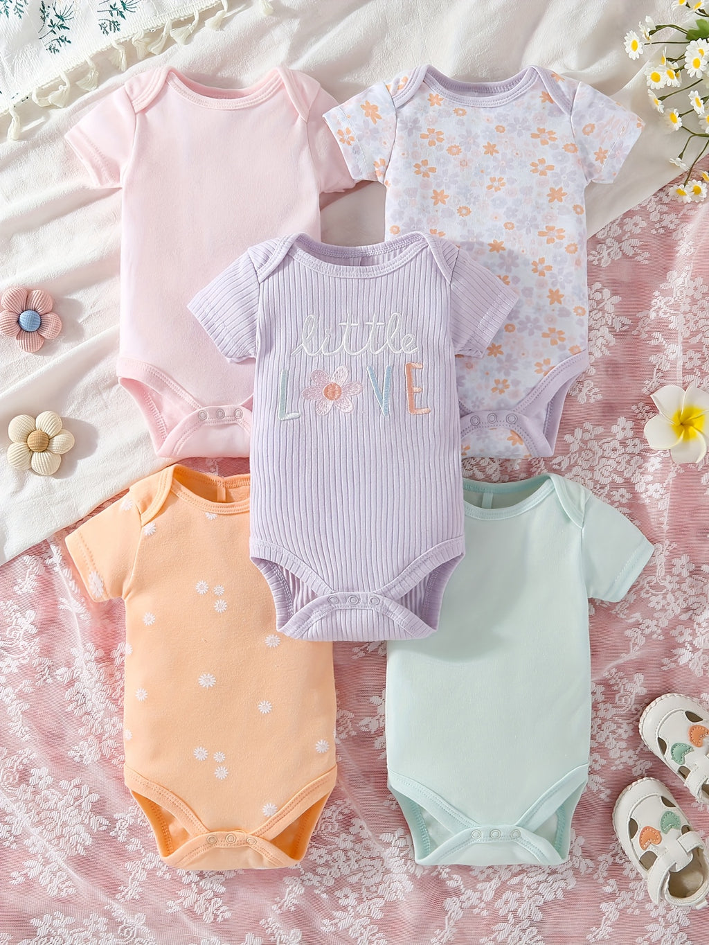 Primeiro Guarda-Roupa do Bebê – Kit 5 Peças Confortáveis e Estilosas
