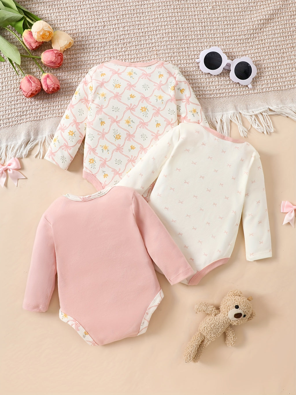 Conjunto Bebê Sweet Dreams – Kit 3 Peças Confortáveis e Estilosas