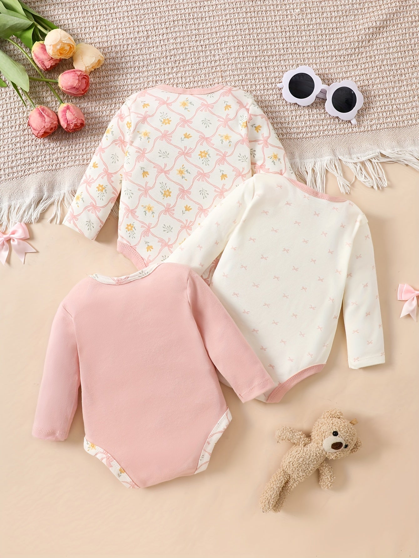 Conjunto Bebê Sweet Dreams – Kit 3 Peças Confortáveis e Estilosas