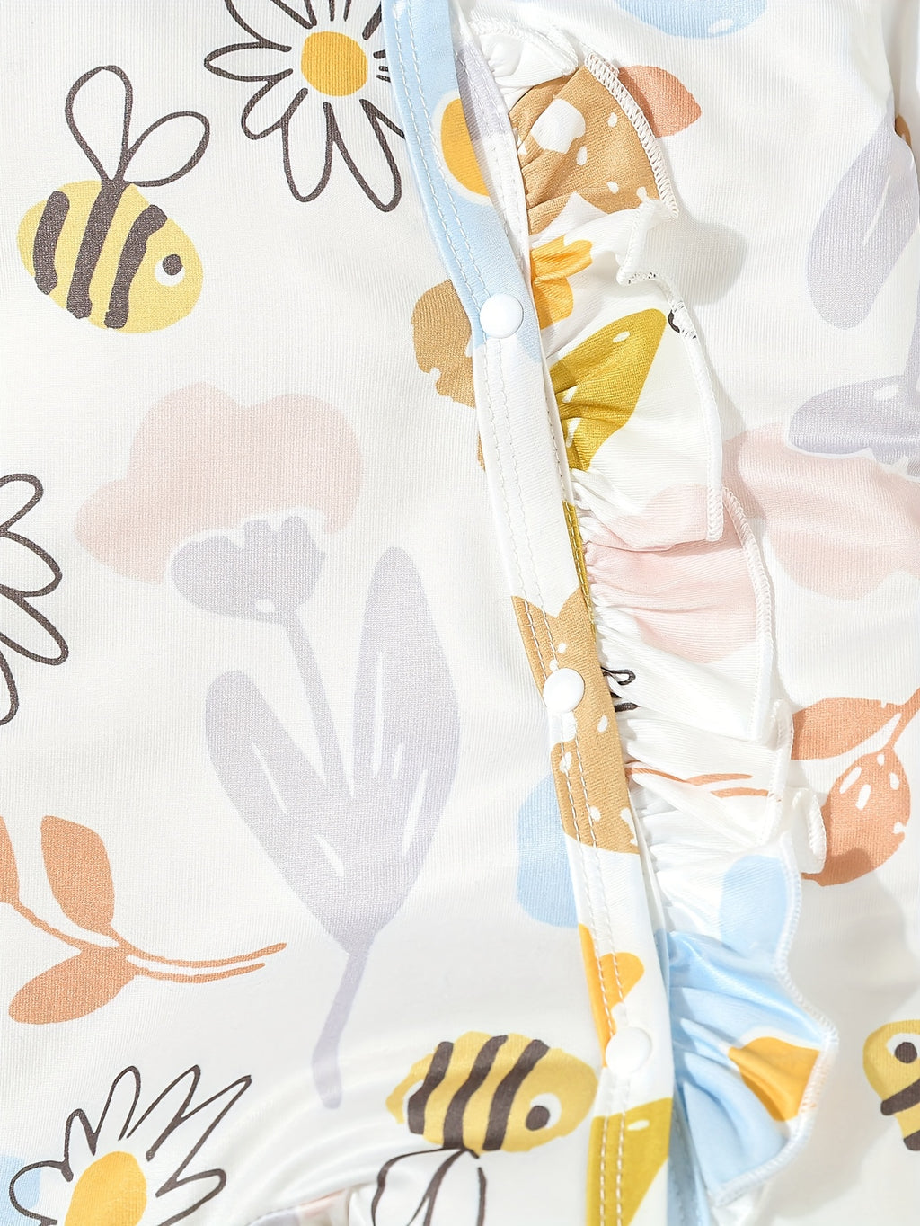 Kit Romper Bebê – 3 Peças com Estampa de Borboletas e Faixa de Cabelo