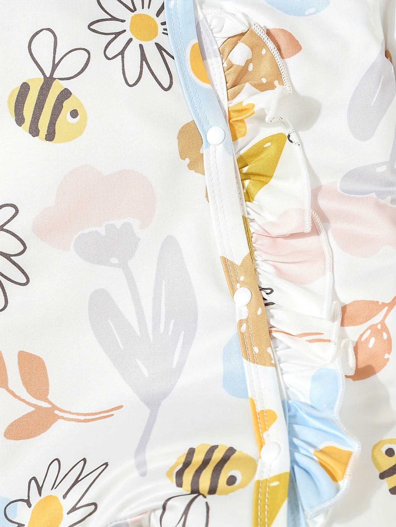 Kit Romper Bebê – 3 Peças com Estampa de Borboletas e Faixa de Cabelo