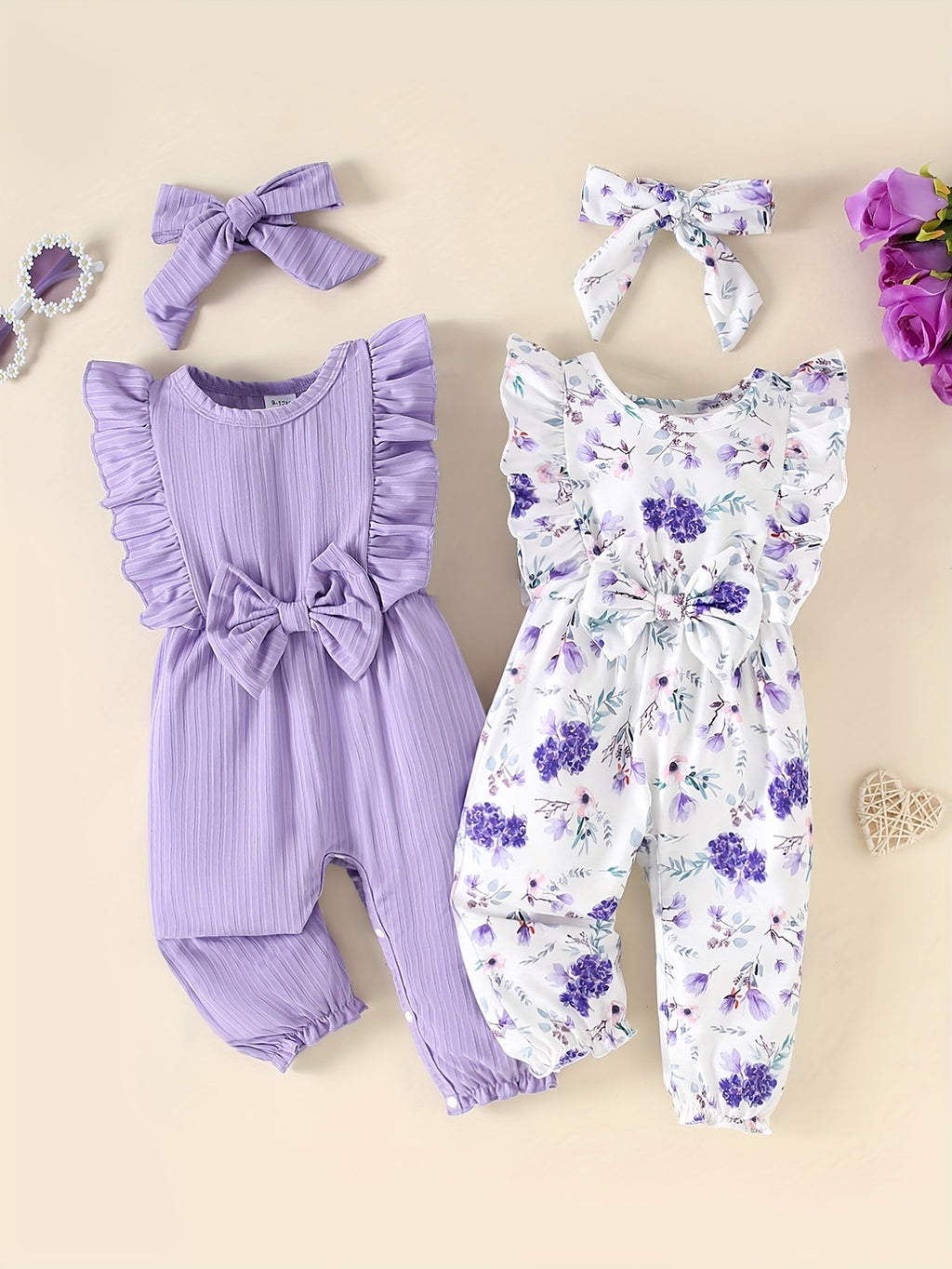 Conjunto Infantil de Verão – Kit 4 Peças com Listras e Florais