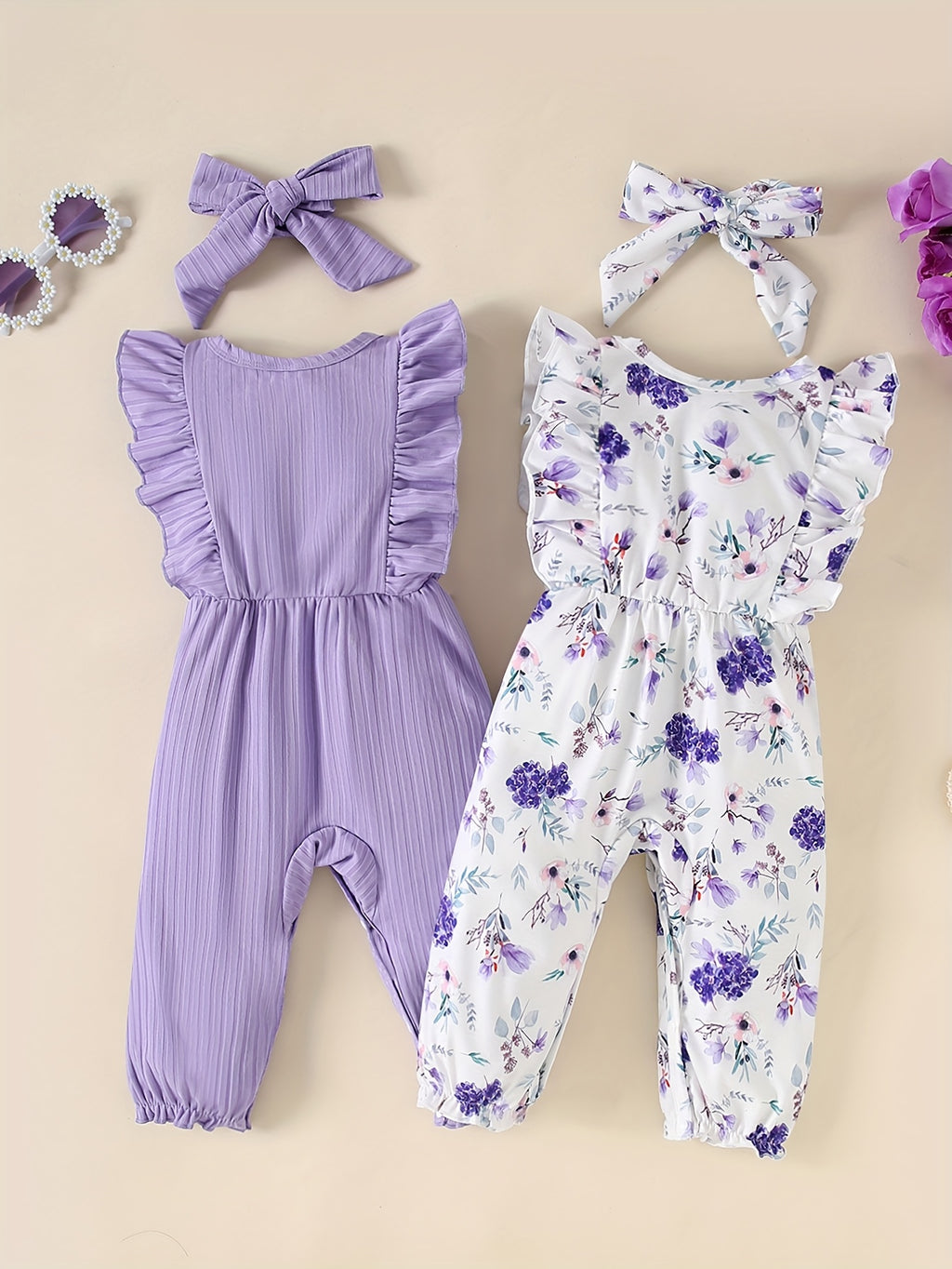Conjunto Infantil de Verão – Kit 4 Peças com Listras e Florais