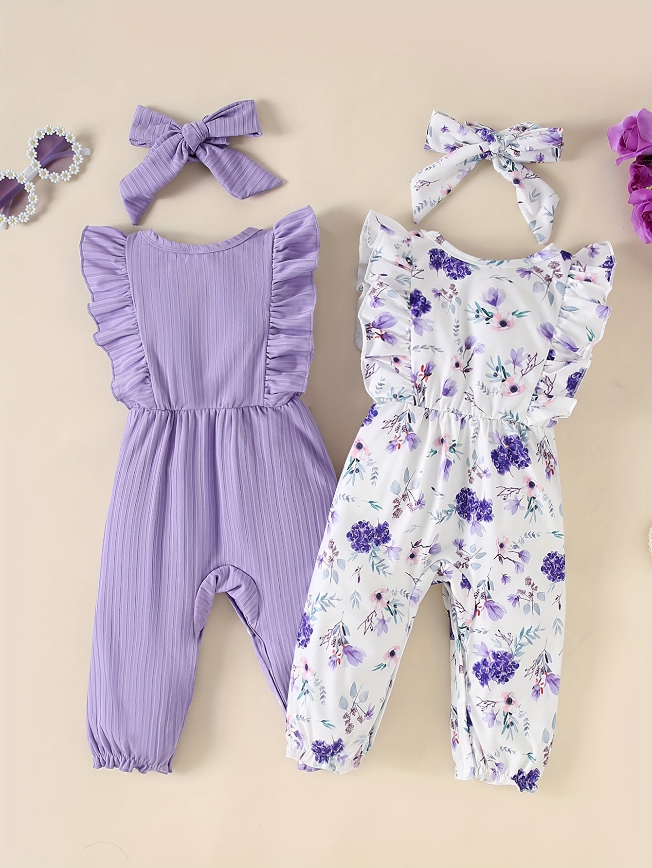 Conjunto Infantil de Verão – Kit 4 Peças com Listras e Florais