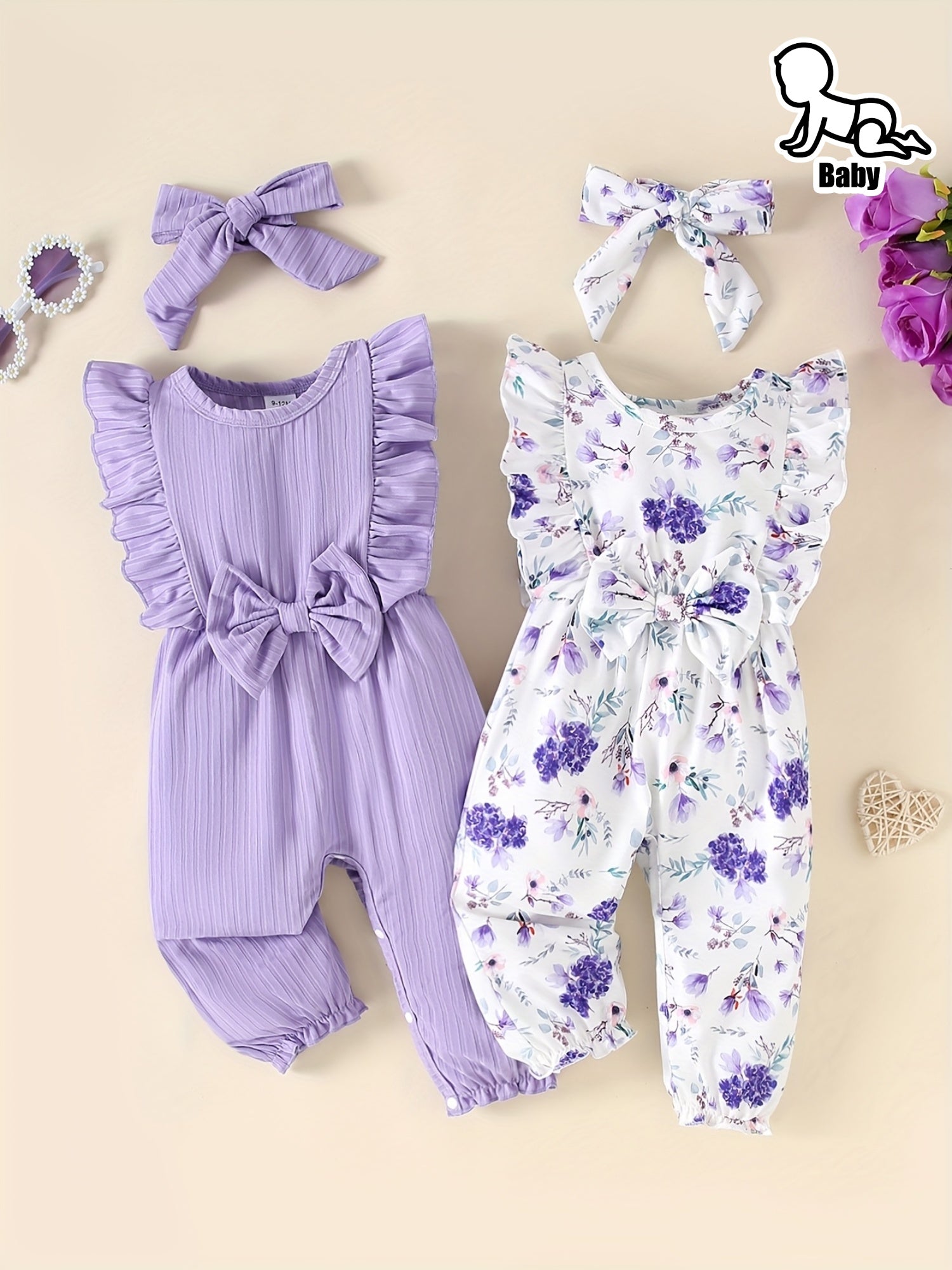 Conjunto Infantil de Verão – Kit 4 Peças com Listras e Florais